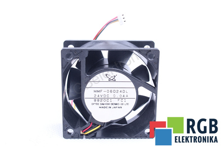 MMF-06D24DL-FC1 MELCO TECHNOREX 60X60X25MM, 24V, 0.04A VENTILATEUR