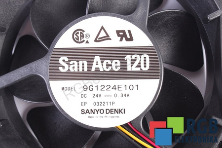 9G1224E101 SANYO DENKI 120X120X38MM, 24V, 0.34A VENTILATEUR