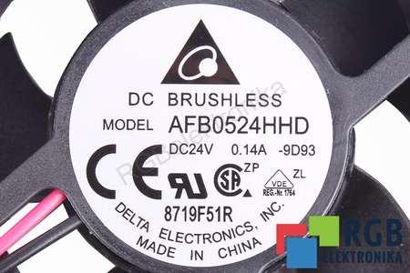 AFB0524HHD DELTA DC BRUSCHLESS 50X50X20MM 24V, 0.14A VENTILATEUR