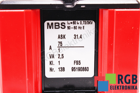ASK31.4 MBS 75A 1A 2.5VA TRANSFORMATEUR DE COURANT