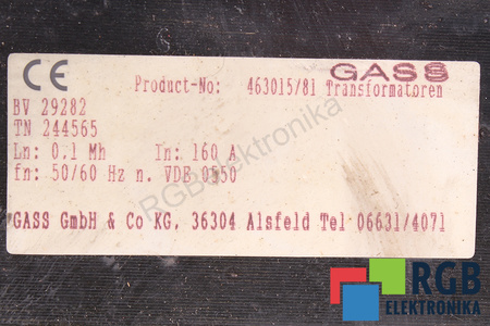 BV29282 GASS FILTRE D’INDUCTANCE