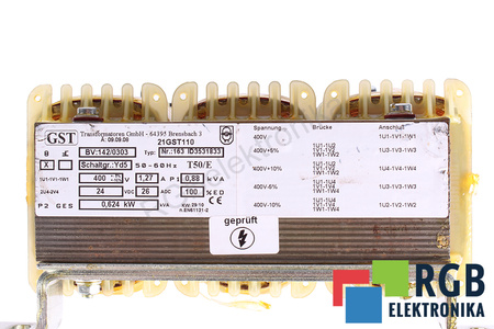 142/0303 GST NR.163 ID3531833 26GST110 400V, 24V TRANSFORMATEUR