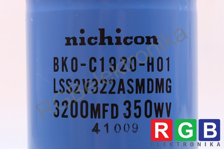CONDENSATEUR BKO-C1920-H01 NICHICON LSS2V322AAMDMG 3200MFD, 350WV