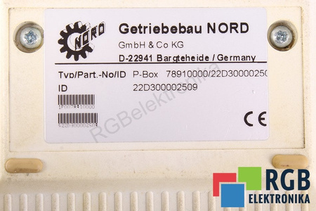 P-BOX NORD 22D300002509 PANNEAU DE CONTRÔLE ET DE COMMANDE