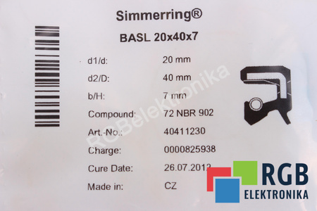 20X40X7 SIMRIT BASL 72NBR902 JOINT SPI