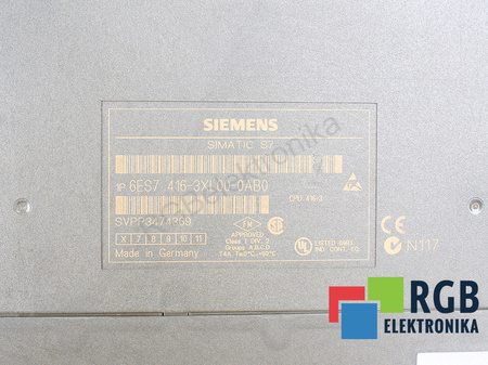 6ES7416-3XL00-0AB0 SIEMENS SIMATIC S7-400 CPU 416-3