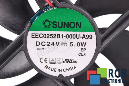 EEC0252B1-000U-A99 SUNON 120X120X25MM, 24V VENTILATEUR