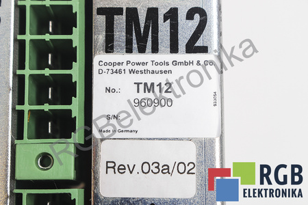 TM12 COOPER TOOLS 960900 REV.03A/02
