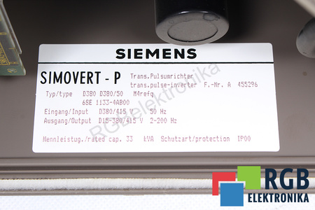 6SE1133-4AB00 SIEMENS SIMOVERT P D380/50