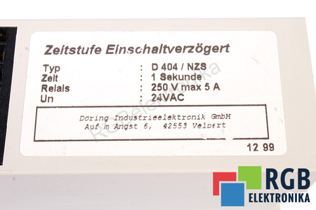 D404/NZS MASCH RELAIS TEMPORISÉ