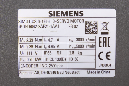 1FL6042-2AF21-1AA1 SIEMENS SIMOTICS S 1FL6