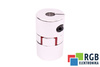 YH10-30-10-10-50 D=30MM D1= D2=10MM L=50MM ALUMINIUM ACCOUPLEMENT ÉLASTIQUE A MÂCHOIRES
