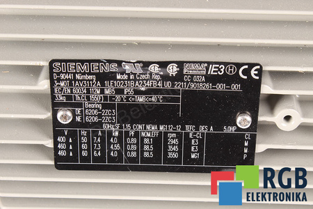 1LE1023-1BA23-4FB4 SIEMENS SIMOTICS GP / SD / XP / DP – TYPE SERIES 1LE1 1AV3112A