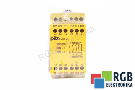 PNOZ X3 240VAC 24VDC 3N/O 1N/C 1SO PILZ 774319 RELAIS DE SÉCURITÉ