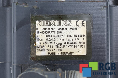 1FK6060-6AF71-1EH0 SIEMENS SIMOTICS S 1FK6
