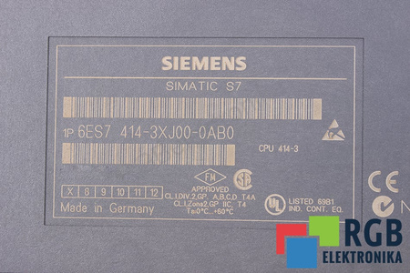 6ES7414-3XJ00-0AB0 SIEMENS SIMATIC S7-400 CPU 414-3