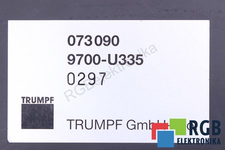 073090 TRUMPF 9700-U335 CONSOLE OPÉRATEUR CNC AVEC ORDINATEUR ET CLAVIER