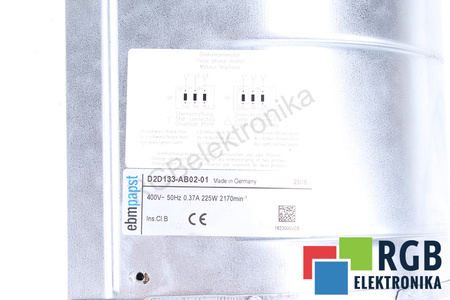 D2D133-AB02-01 EBM PAPST 400V, 0.225KW, 0.37A VENTILATEUR