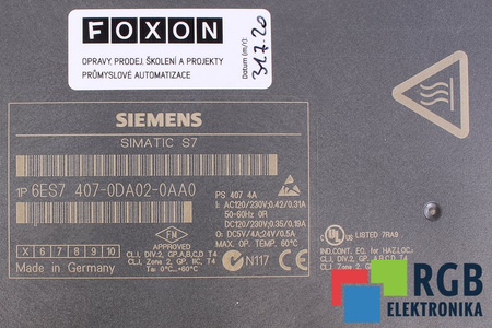 6ES7407-0DA02-0AA0 SIEMENS SIMATIC S7-400
