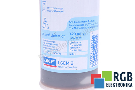 LGEM 2/0.4 SKF GRAISSE POUR ROULEMENTS A HAUTE VISCOSITÉ