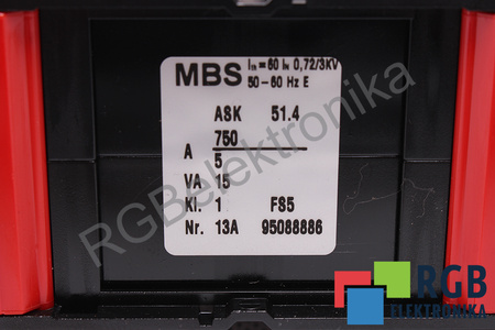 ASK51.4 MBS 750A 5A 15VA TRANSFORMATEUR DE COURANT