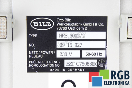 HFE3002/2 BILZ ALIMENTATION
