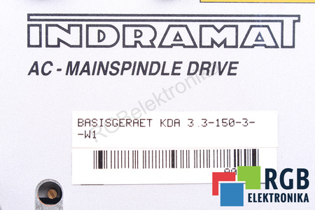 KDA3.3-150-3-W1 INDRAMAT AC-MAIN SPINDLE DRIVE