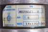 MEP80/1 F GHIRRI MOTORIDUTTORI I=6 RÉDUCTEUR