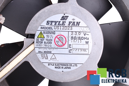 US12D23 STYLE ELECTRONICS 230V VENTILATEUR