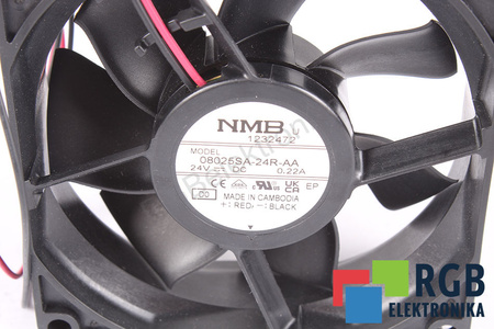 08025SA-24R-AA NMB TECHNOLOGIES PIÈCE DE RECHANGE 3110RL-05W-B70 80X80X25MM, 24V, 0.22A VENTILATEUR
