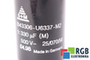 CONDENSATEUR B43306-U6337-M2 S+M 25/070/56 330UF, 500VDC
