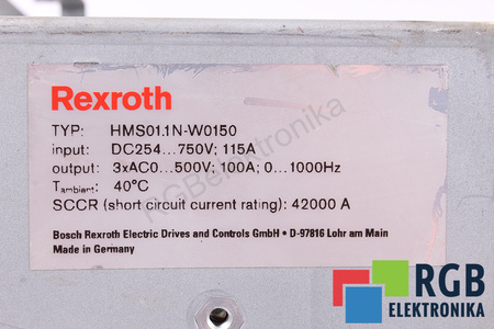 HMS01.1N-W0150-A-07-NNNN BOSCH REXROTH SANS CAPOT