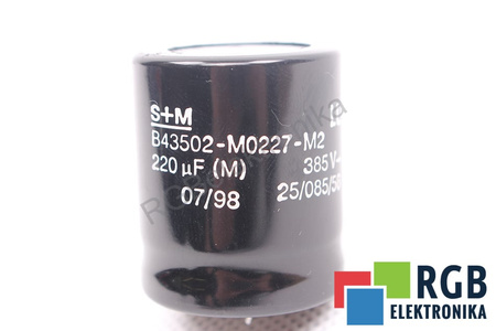 CONDENSATEUR B43502-M0227-M2 S+M 220UF, 385VDC