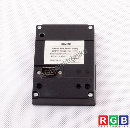 6SE3190-0XX87-8BF0 SIEMENS CLEAR TEXT DISPLAY PANNEAU DE CONTRÔLE ET DE COMMANDE