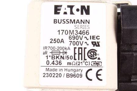 FUSIBLE 170M3466 EATON / BUSSMANN 690V, 250A, 60MM, 50MM