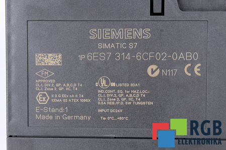 6ES7314-6CF02-0AB0 SIEMENS SIMATIC S7-300 CPU314C-2