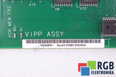2245652 GE YOKOGAWA MEDICAL SYSTEMS GEYMS VIPP ASSY REV. 04 POUR LOGIQ 400 PRO SERIES
