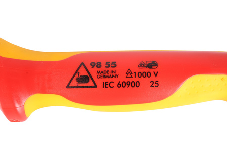 COUTEAU A DÉNUDER AVEC PATIN DE GUIDAGE 9855 KNIPEX 98 55 180X46X26MM 38MM