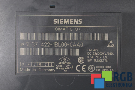 6ES7422-1BL00-0AA0 SIEMENS SIMATIC S7-400 SANS BARRETTE