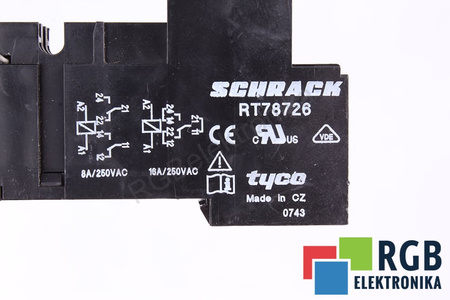 RT78726 SCHRACK SOCLE ENFICHABLE POUR RELAIS