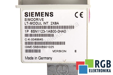 6SN1123-1AB00-0HA0 SIEMENS SIMODRIVE 611 VERSION E