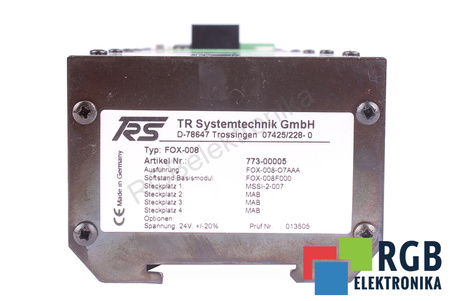 FOX-008 TR SYSTEMTECHNIK 773-00005