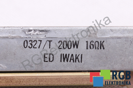 0327/T IWAKI 16OHM, 0.2KW RÉSISTANCE DE FREINAGE