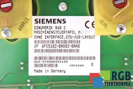 6FC5103-0AD03-0AA0 SIEMENS SINUMERIK 840C/840CE VERSION E CLAVIER