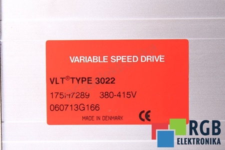 175H7289 DANFOSS VLT3022
