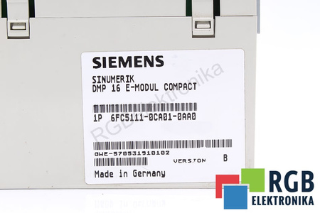 6FC5111-0CA01-0AA0 SIEMENS VERSION B SINUMERIK 840C/840CE/840D/840DE