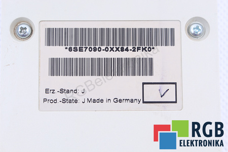 6SE7090-0XX84-2FK0 SIEMENS SIMOVERT MASTERDRIVES PANNEAU DE CONTRÔLE ET DE COMMANDE