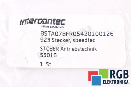 PRISE BSTA078FR05420100126 INTERCONTEC 8-PIN