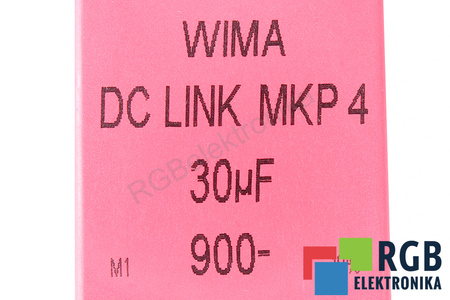 CONDENSATEUR DCMKP4-30U/900 WIMA 30UF, 900V, DC, LINK, MKP4