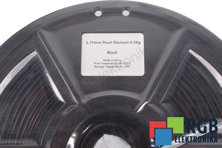 1,75MM PEARL FILAMENT 0.5KG BLACK FLASHFORGE DIMENSION EXTÉRIEURE DE LA BOBINE 180MM, DIMENSION INTÉRIEURE DE LA BOBINE 50MM, LARGEUR DE LA BOBINE 45MM